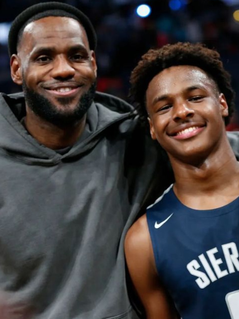 Bronny James selected by the Los Angeles Lakers, LeBron James first ...