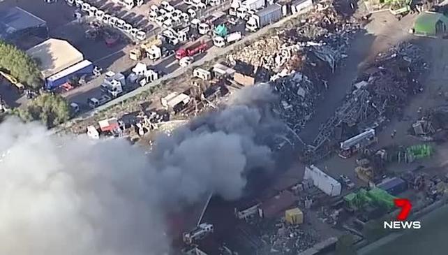 Atmospheric testing used at Wacol scrap metal fire | The Courier Mail