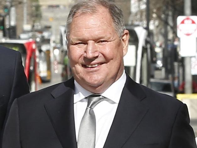 Lord Mayor Robert Doyle unveils his election team for October council poll. Doyle's team, Sue Stanley, Kevin Louey, Beverley Pinder-Mortimer, Hope Wei, Susan Riley, Arron Wood, Mayor Robert Doyle, Tessa Sullivan and Nicholas Reece in Swanston Street.   Picture: David Caird