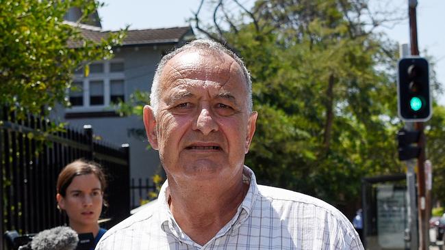 Former Labor NSW minister and convicted Paedophile Milton Orkopoulos is seen leaving Waverley Local Court in Sydney. Picture: Bianca De Marchi