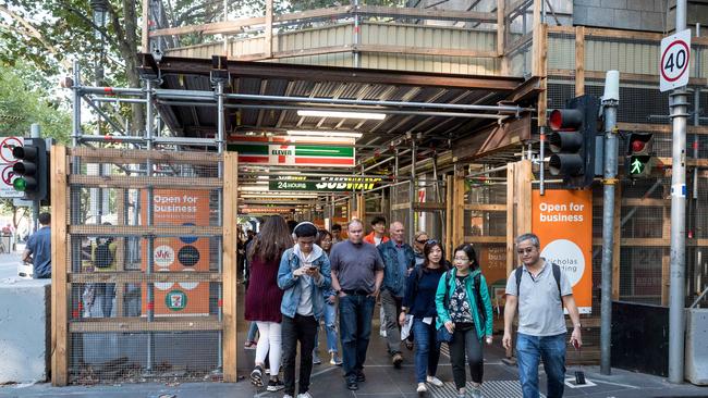 Flinders Lane would be one of the streets that would see changes.