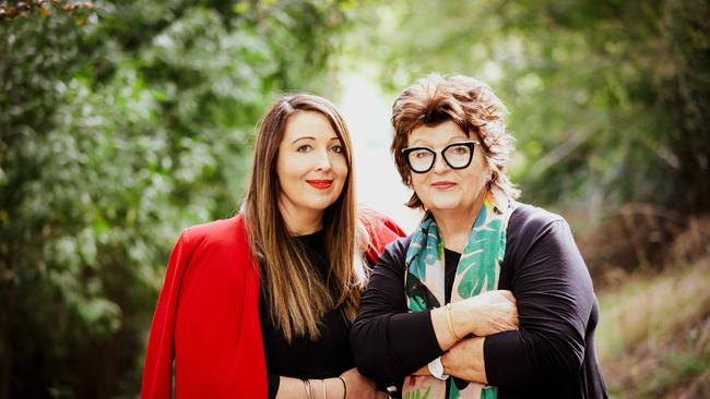 Larissa and Alla Wolf-Tasker at the Lake House, in Daylesford. Picture: Nicole Cleary