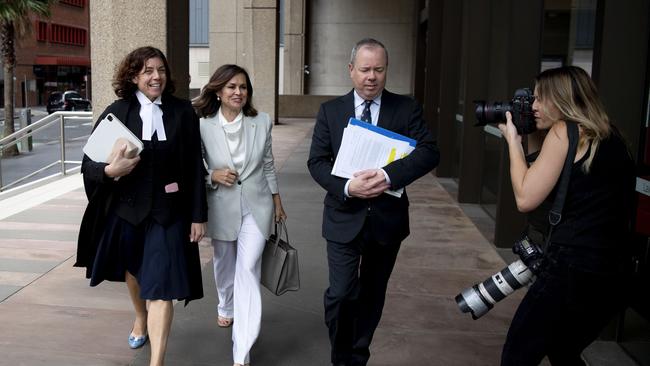 Lisa Wilkinson arrives at court on Wednesday. Picture: NCA NewsWire / Simon Bullard.