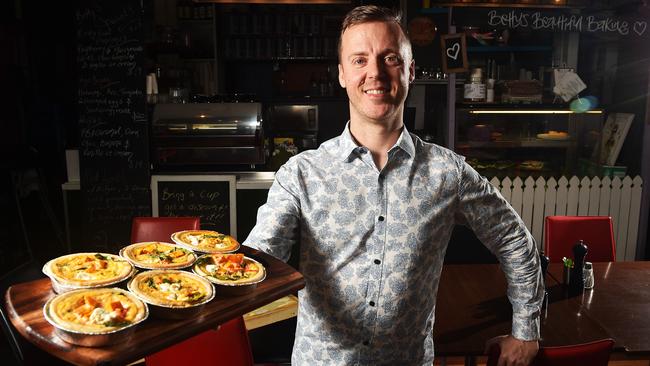 Owner of Betty Blue and The Lemon Tart, Chris Christensen closed down his other business Christo's Deli at The Precinct . Picture: Zak Simmonds