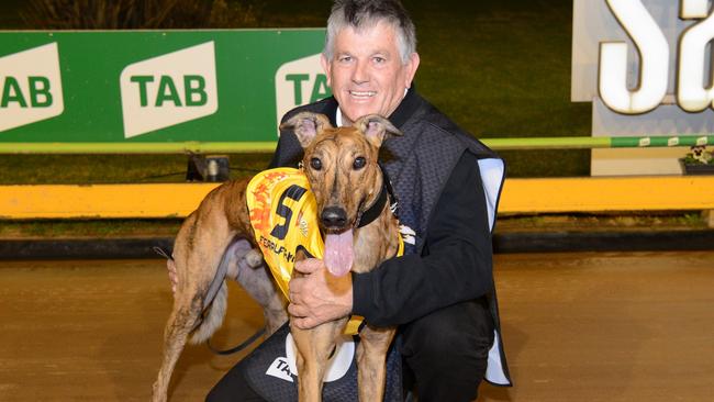 Feral Franky with trainer Jack Smith.