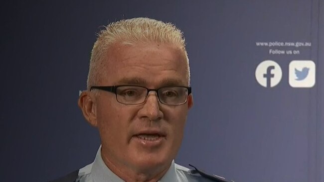 Deputy Commissioner Mal Lanyon speaks about the Palestine protest at the Sydney Opera House. Picture: Supplied