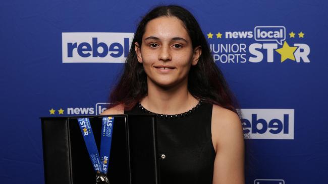 Isobelle Padilla won the Liverpool Leader Junior Sport Star Award at the NewsLocal Junior Sports Star Award Presentation evening.