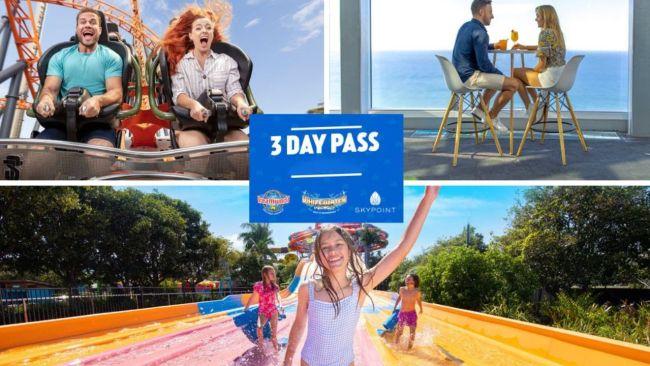 Dreamworld, WhiteWater World & SkyPoint 3 Day Ticket. Image: Experience Oz.