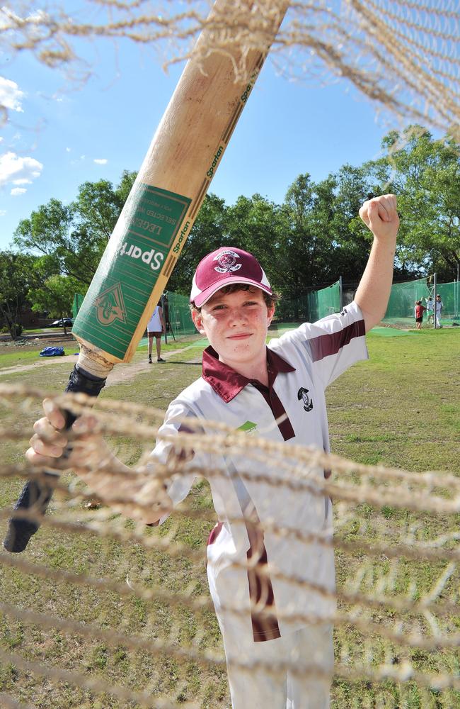 Palmerston Cricket Club wins a $50.000 grant to upgrade there training facilities including replacing the nets, Stuart Underhill 11 who plays for Palmerston U 13's.