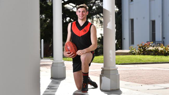 Cameron Taheny at Rostrevor College. Picture: (AAP/ Keryn Stevens