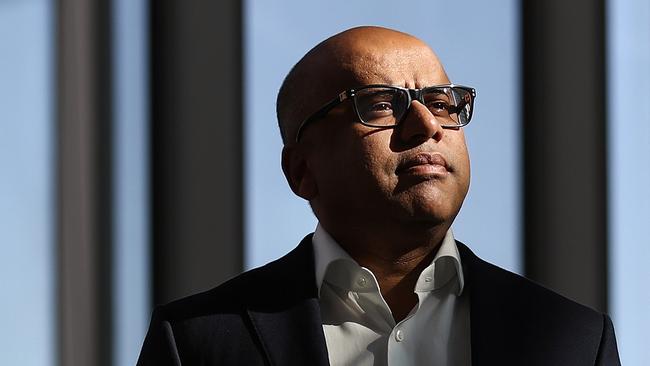 Sanjeev Gupta, executive chairman of Liberty House Group, poses for a photograph in Sydney, Australia, on Monday, March 26, 2018. The British conglomerate tycoon may build up to 10 gigawatts of renewable energy in Australia, including battery storage that could help power steel mills and aluminium smelters. Photographer: Brendon Thorne/Bloomberg via Getty Images