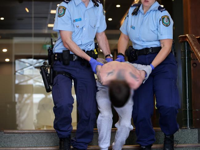 NSW Police arrest a second man over an alleged attempt to set a Newtown synagogue alight on January 11, 2025. Picture: NSW Police