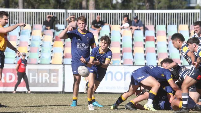 Nice hands by Sam Howarth for Bond Uni vs. Brothers Colts. Picture by Richard Gosling