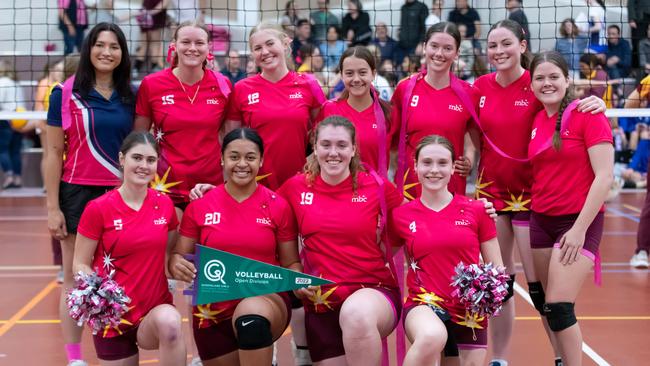 Moreton Bay College Open Volleyball premiership winning team.