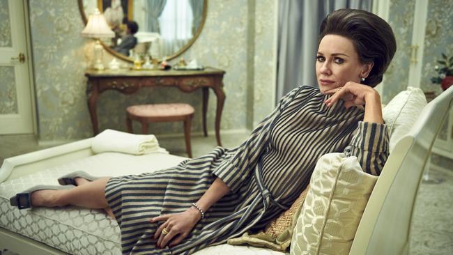 Aussie actress Naomi Watts was Capote’s favourite “swan” Babe Paley. Picture: Pari Dukovic/FX