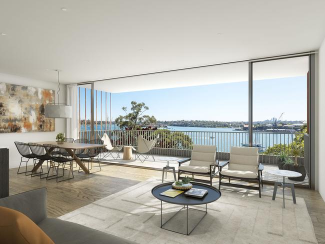 Residences will have great views of Sydney Harbour.