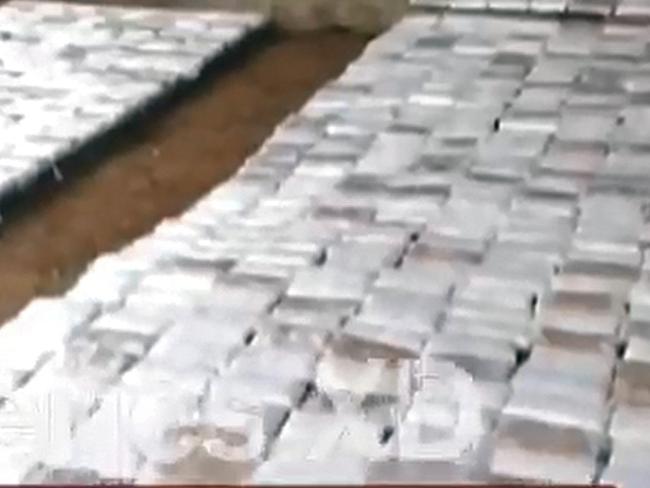 The Peruvian cocaine haul. Picture: AFP