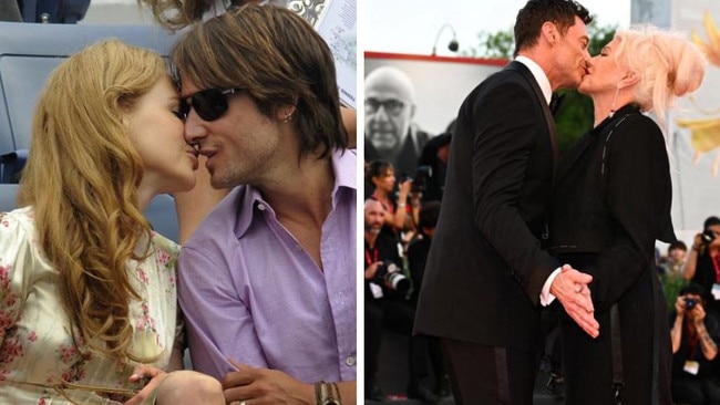 The Aussie couples we love: Nicole Kidman and Keith Urban, and Hugh Jackman and Deborra-Lee Furness.