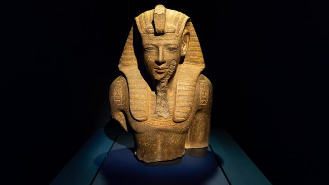 A bust of Ramses the Great. Picture: Supplied