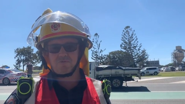 Mackay fire station officer Stephen Hughes talks about Racecourse housefire