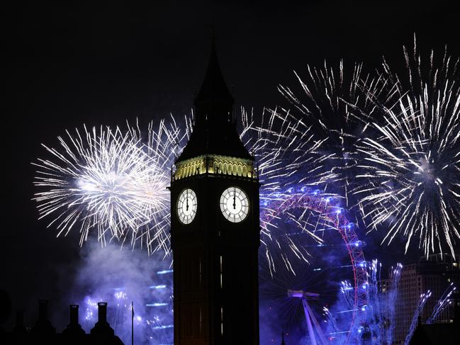 London's New Year’s Eve firework display returned after it was cancelled during the Covid pandemic. Picture: Getty