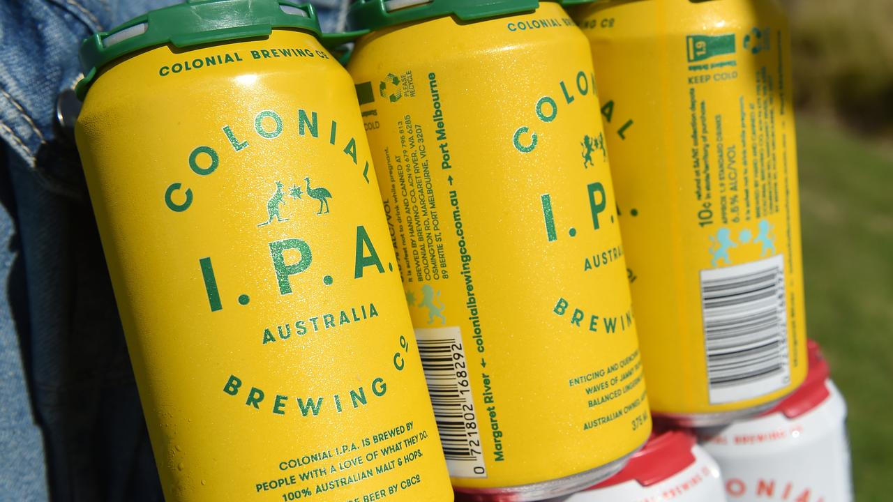 The Colonial Brewing Co original cans, the popular brewery has now changed its name to CBCo Brewing. Picture: Chris Eastman