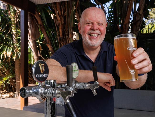 DAILY TELEGRAPH, SEPTEMBER 18, 2023Pod O'Sullivan and Carole Field's home in Gladesville which is for sale, is one of only two homes in the world with an outdoor kitchen with Guiness beer on tap according to the Guiness factory in Ireland. Picture: David Swift