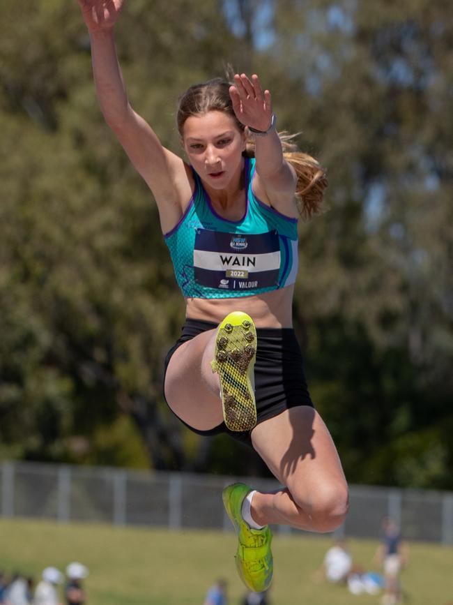 The Girls Long Jump 15 years final.