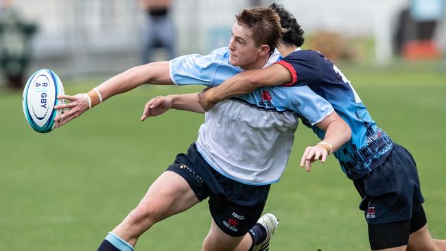 Mitch Woods in full flight against the Melbourne Rebels last month. Pic: Julian Andrews