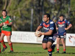 Simona Vavega rans hard for the Warwick Cowboys at Father Ranger Oval this season. Picture: Gerard Walsh