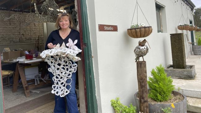 Selena Smith outside her art studio in Hatherleigh. Picture: Supplied