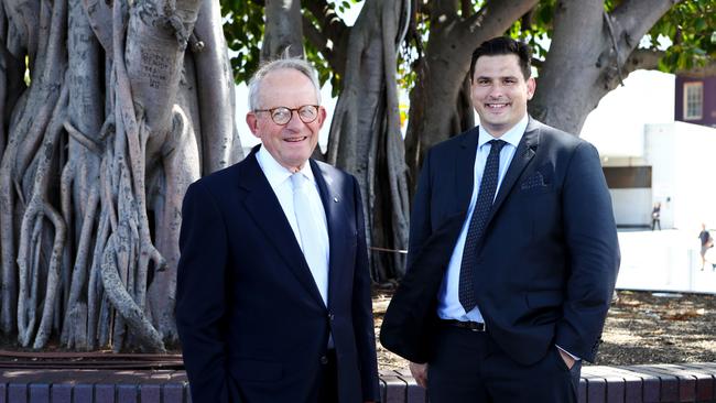 Telix Pharmaceuticals chairman Kevin McCann and chief executive Dr Christian Behrenbruch. Picture: Hollie Adams