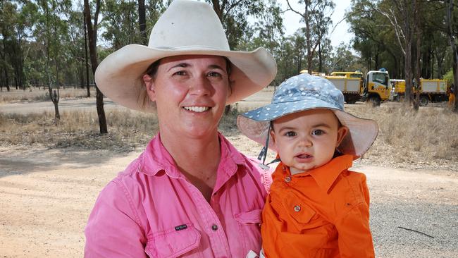 Property manager Kate Brown with daughter Lucy. Picture: Liam Kidston