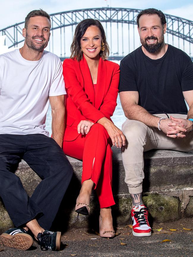 Beau with his Triple M co-hosts.