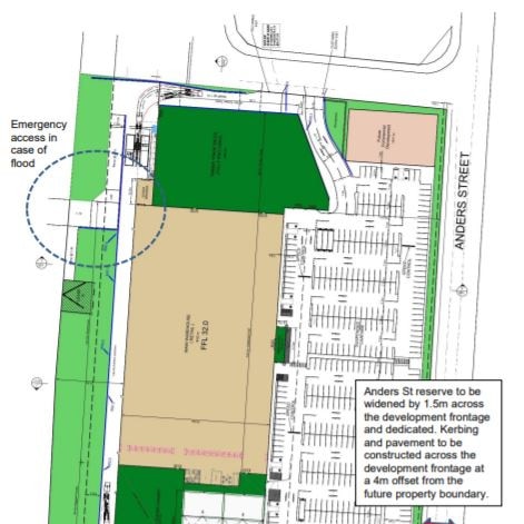 Jimboomba Bunnings will be accessed via Anders Street. Picture: Logan City Council DA tool.