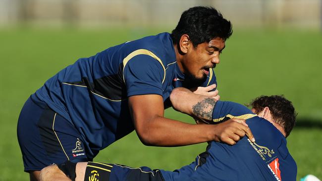 Will Skelton has kept a close eye on Wally the Wallaby mascot.