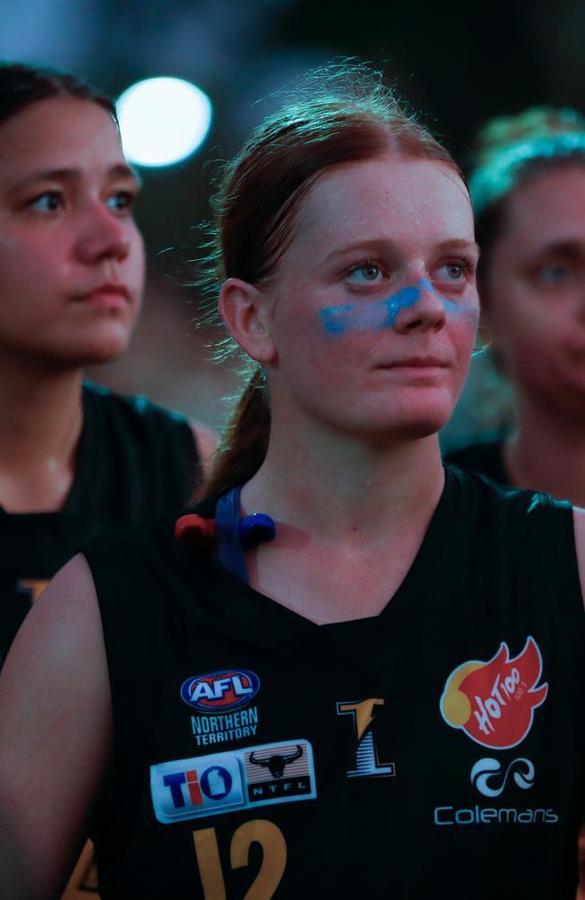 Bonny McKean playing for St Mary's in the 2024-25 NTFL season. Picture: Celina Whan / AFLNT Media