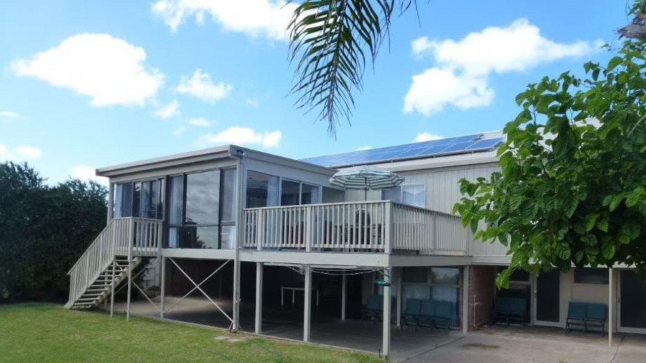 Happier times - the Goolwa Airbnb before it was destroyed in a fire. Picture: Airbnb