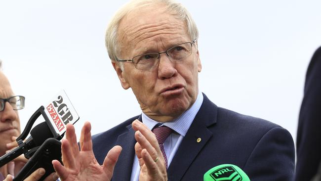 Australian Rugby League Commission Chairman Peter Beattie has been backed into a corner with his comments on inclusivity. Picture: Mark Evans/Getty