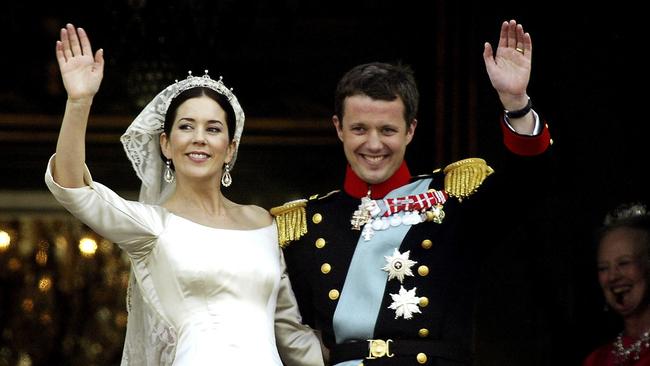 Australian born Crown Princess Mary and Danish Crown Prince Frederik of Denmark. Picture: AFP PHOTO / SCANPIX / CARL REDHEAD.