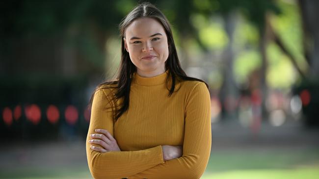 Lauren Steele 29, a PhD candidate in virology, took the quest to find a sample international. Picture: Lyndon Mechielsen