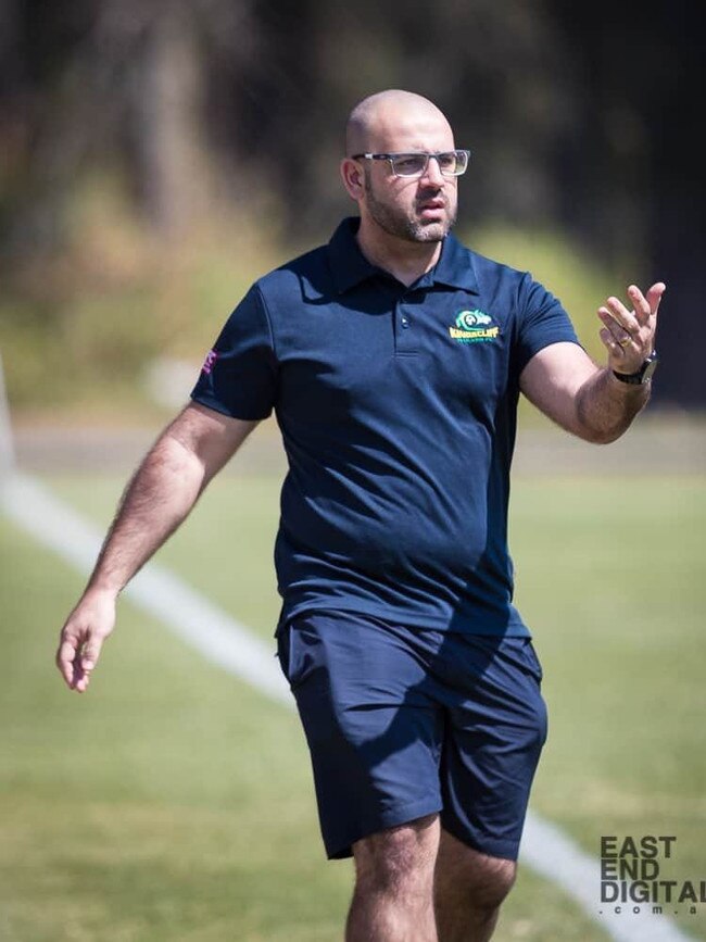 Kingscliff Wolves men's coach Ross Fenech. Pic: East End Digital