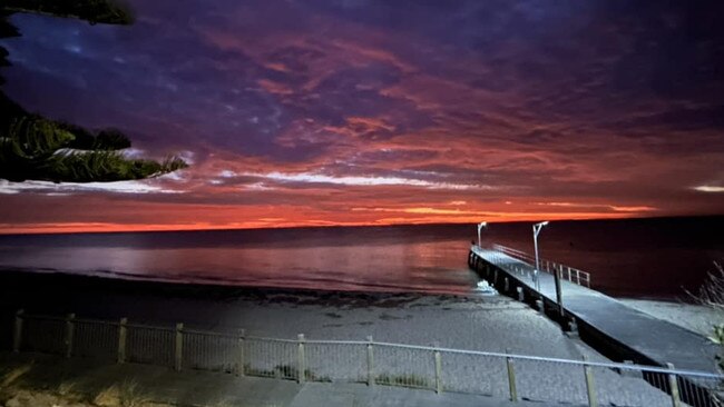 Nearing night at Normanville. Picture: Candy Turner