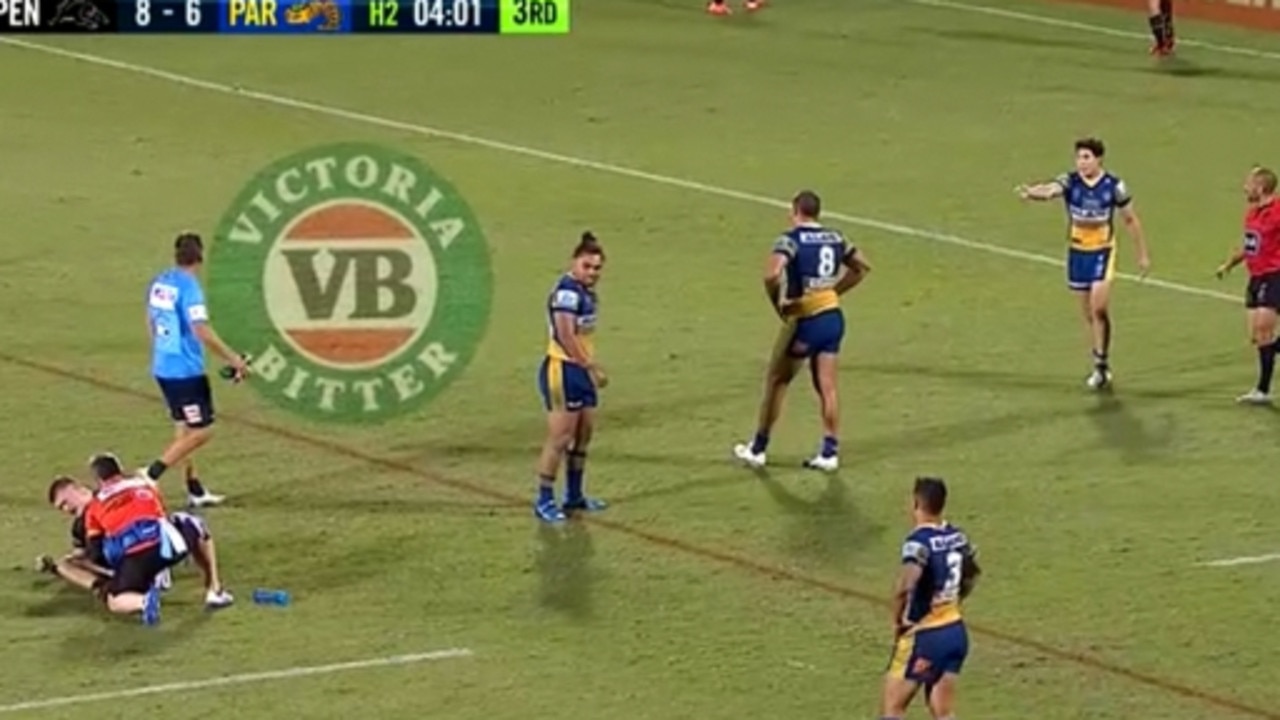 The Penrith trainer had play stopped for Mitch Kenny