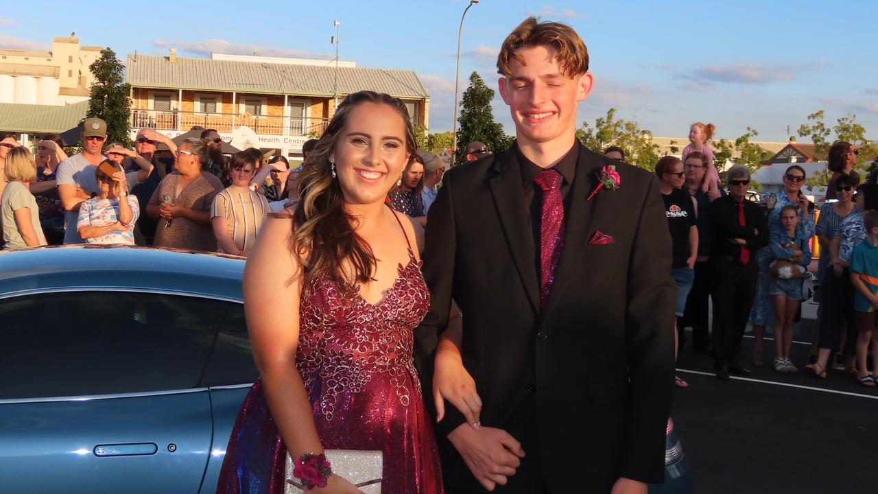 Students arriving at the Kingaroy State High School Formal at Kingaroy Town Hall on November 11.