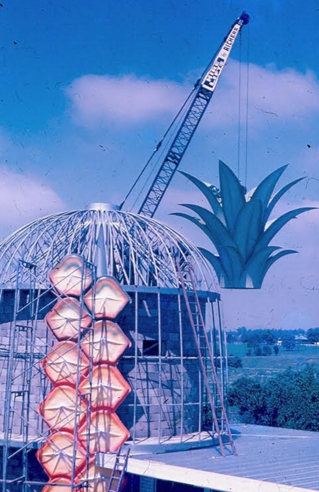 David English, whose father (also named David) built Gympie's big pineapple, said Gympie’s had been in planning much longer than the one which has since become famous at the Sunshine Coast.