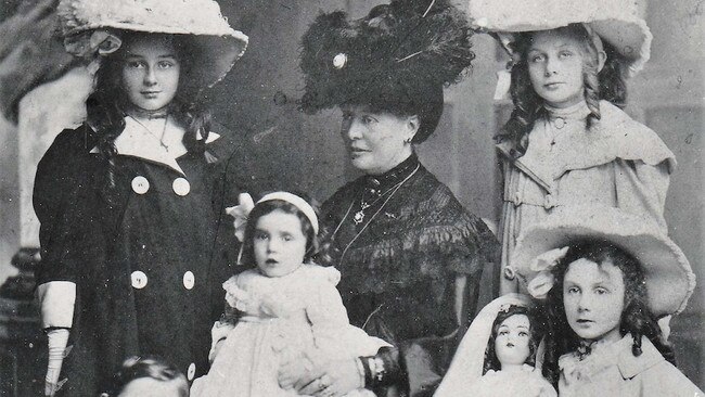 The McDonaghs, from left, Isabel, Aunt Mary, Phyllis, Paulette, Anita on Mary's knee, John).