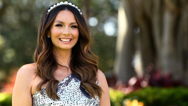 Singer Ricki-Lee Coulter at The Everest race day. Picture: AAP