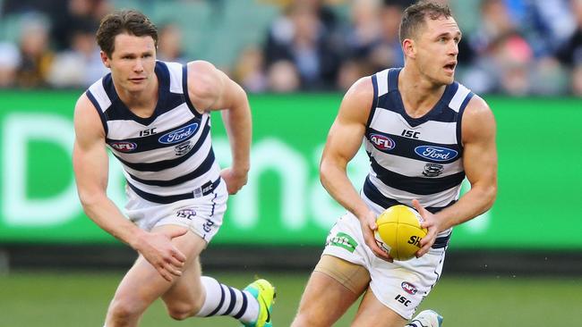 Patrick Dangerfield and Joel Selwood lead Alastair Lynch’s All-Australian midfield.