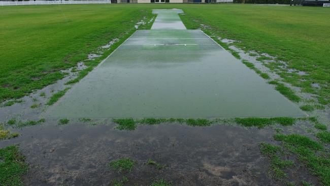 Wash out due to rain. Picture: Mark Wilson